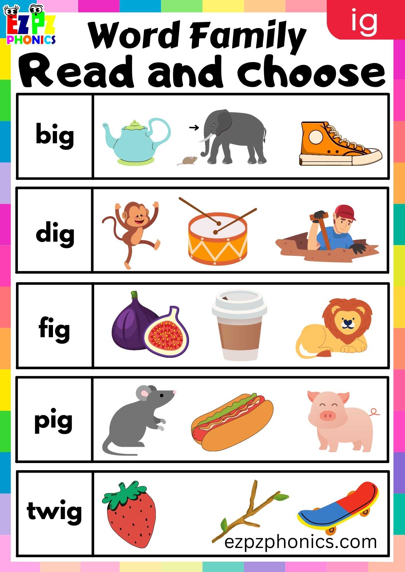 ig-words-read-and-choose-phonics-word-families-worksheet-ezpzphonics